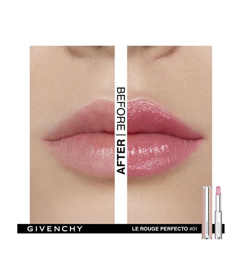 givenchy le rouge perfecto lip balm perfect pink|givenchy lip gloss interdit.